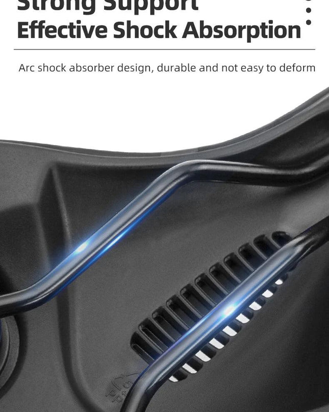 ROCKBROS Bicycle Saddle Breathable Shock Seats PU Leather Surface Cushion Rounded Hollow Cycling Seat Comfort MTB Bike Saddles
