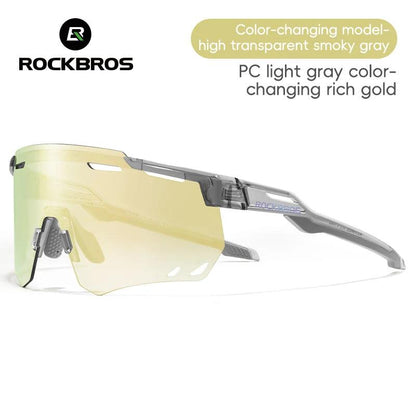 ROCKBROS Cycling Glasses MTB Road Bike Eyewear Driving Golf Goggles Protection Sports UV400 Sunglasses Polarized/Photochromic