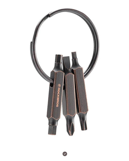 ROCKBROS ROAD TO SKY Keyring Tools Bicycle Multifunction Repairing  Aluminum Alloy Tool Portable Stainless Steel Bike Accessory