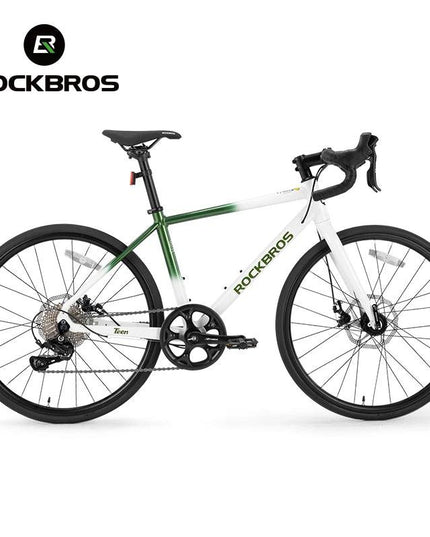 ROCKBROS Road Bike Student Teenager 22 inch Aluminum Frame Bike 10 Speed Disc Brake Bicycle Lightweight City Bike