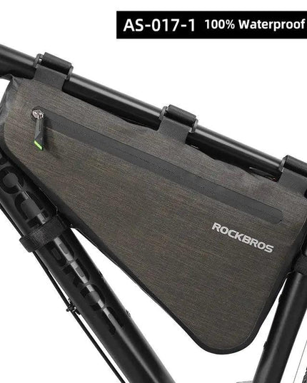 ROCKBROS Rainproof Bike Bag Large Capacity MTB Road Frame Bag Triangle Pouch Waterproof Caulking Bicycle Bag Pannier Accessories