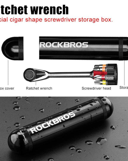 ROCKBROS Cycling Multifunctional Bike Bicycle Repair Tool Kits Torque Wrench Bike Screwdriver MTB Road Bike Tool Sets Equipment