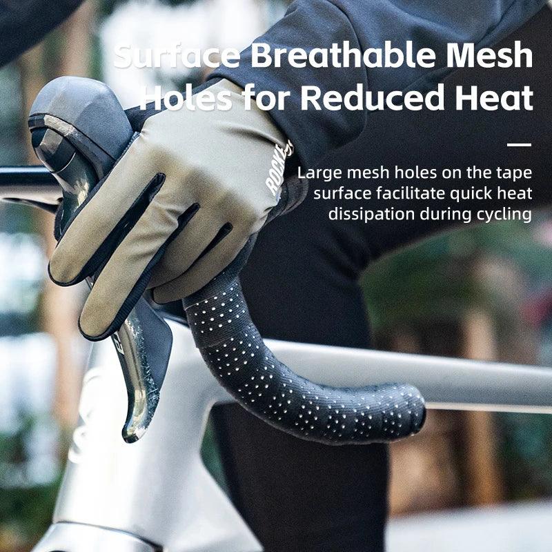 ROCKBROS Road Bike Handlebar Tape Breathable Anti-slip Shock Absorbing Belt Winding Straps Soft Wear-Resistant Cycling Strap