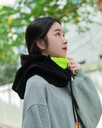 ROCKBROS Warm Cap Winter Windproof Hat Thermal Polar Fleece Balaclava Hat Outdoor Hand Cap Cold Padded Hood Neck