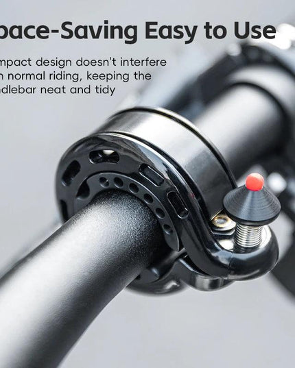 ROCKBROS Bicycle Bell MTB Road Cycling Horn Bike Handlebar Bell Q-Type Hidden Bell Safety Rainproof Anti-Slip Bike Accessories