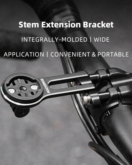 ROCKBROS Bike Bracket Front Light Lamp Holder Aluminum Alloy Extension Holder for Bicycle Computer Wahoo Bryton Garmin Bracket