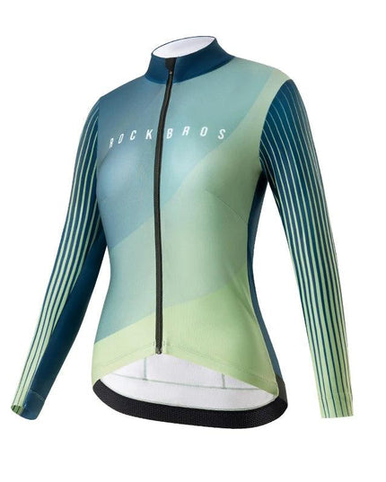 ROCKBROS Autumn Winter Cycling Jacket Fleece Bicycle Clothing for Men Women MTB Road Professional Training Jersey Warm Jacket
