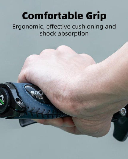 ROCKBROS Cycling Handlebar MTB Bicycle Grips  Bike Double Lock Rubber Grips Anti-skid Shock-absorbing Soft Bike Accessories