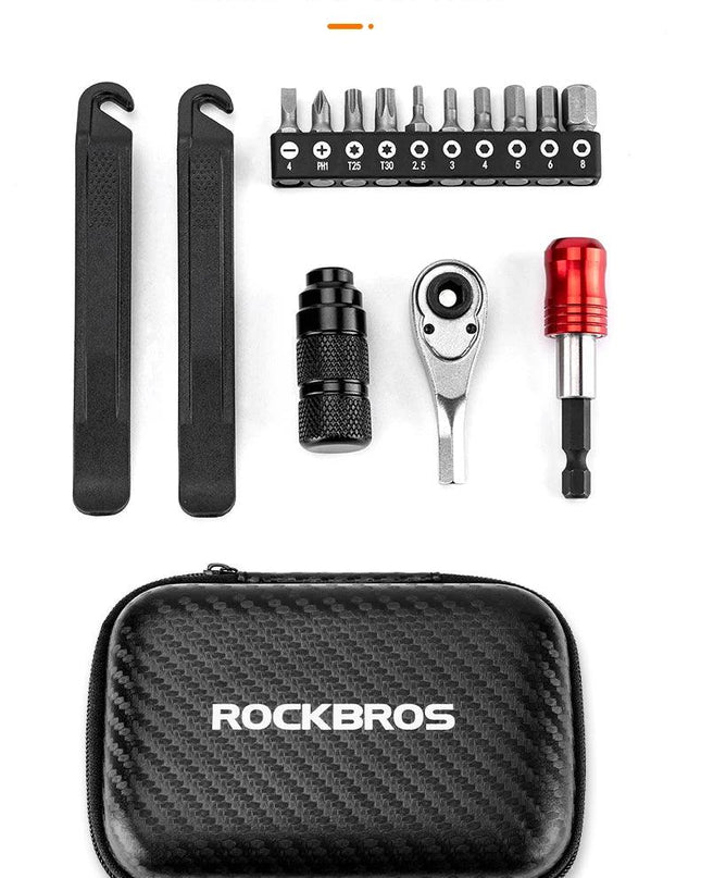 ROCKBROS Bicycle Repair Tool Kits 72 Tooth Ratchet Wrench Set Torque Screwdriver Motorcycle Repair Kit Portable Maintenance Tool