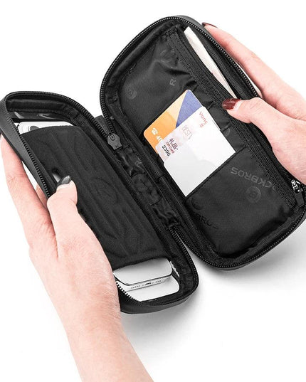 ROCKBROS Phone Bag Stand 270° Rotatable Waterproof Case Handlebar Stand Case Mount Scooter Bicycle Phone Bag Cycling Accessory