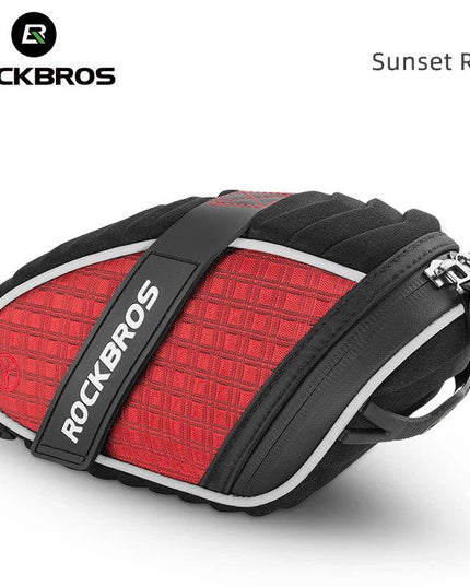 ROCKBROS Bike Bag 3D Shell Rainproof Saddle Bag Reflective Bicycle Bag Shockproof Cycling Rear Seatpost Bag MTB Bike Accessories