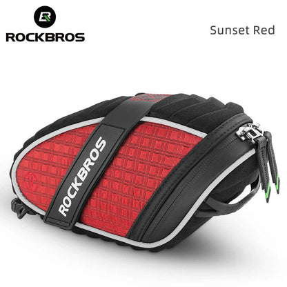 ROCKBROS Bike Bag 3D Shell Rainproof Saddle Bag Reflective Bicycle Bag Shockproof Cycling Rear Seatpost Bag MTB Bike Accessories