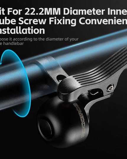 ROCKBROS Bike Bell Horn Handlebar Cycling Call Bicycle Alloy Ring Crisp Sound Warning Alarm For Safety MTB Road Bike Accessories