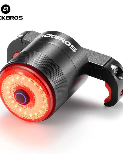 ROCKBROS Bicycle Smart Auto Brake Sensing Light IPx6 Waterproof Type-C Charging Taillight Bike Rear Light Accessories Q5 Mini