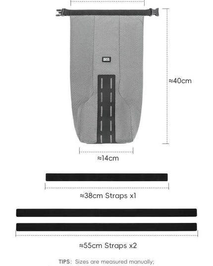 ROCKBROS Cycling Bag 2.7L Capacity Bicycle Front Fork Shelf Bag TPU Material Portable Pannier Bag Luggage Carrier Accessories