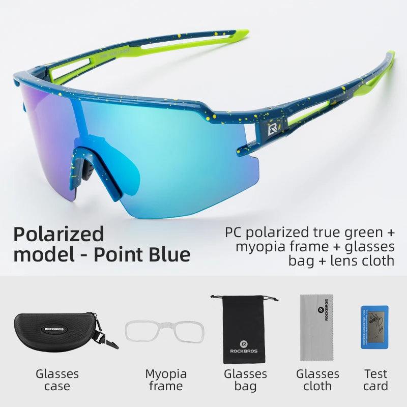 ROCKBROS Bicycle Glasses UV400 Cycling Glasses Bike Fishing Sunglasses Hiking Riding Polarized/Photochromic Eyewear Sport Goggle