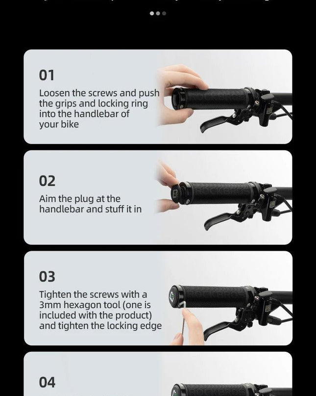 ROCKBROS Bicycle HandleBar Grips Rubber Soft MTB Mountain Bike Grips Dustproof Handlebar Protect Cover Aluminum Alloy Lock Ring