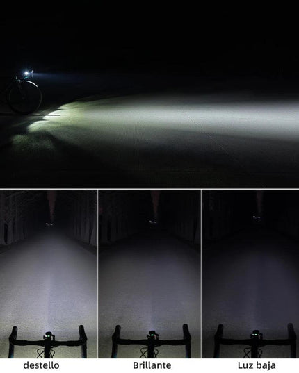 ROCKBROS Bike Front Light IPX6 Rainproof Type-c Rechargeable Bicycle Light 1000LM Cycling Headlight LED Flashlight MTB Bike Lamp