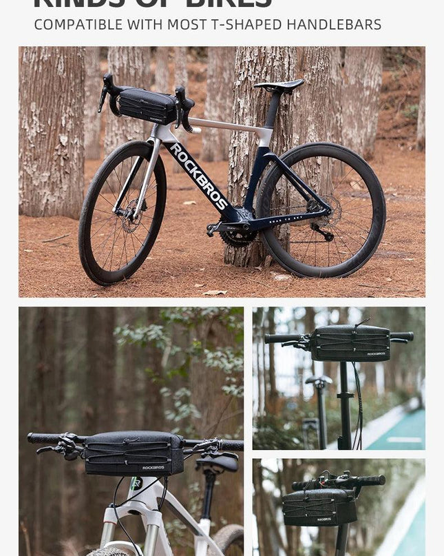 ROCKBROS Bicycle Front Bag Large Capacity Storage Case MTB Road Cycling Bicycle Handlebar Multifunction Basket Bike Accessories
