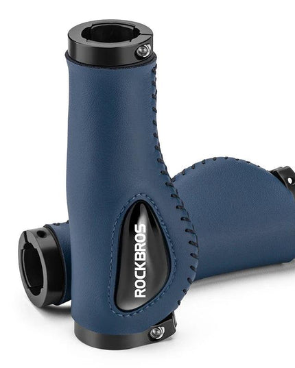 ROCKBROS Cycling Handlebar MTB Bicycle Grips  Bike Double Lock Rubber Grips Anti-skid Shock-absorbing Soft Bike Accessories