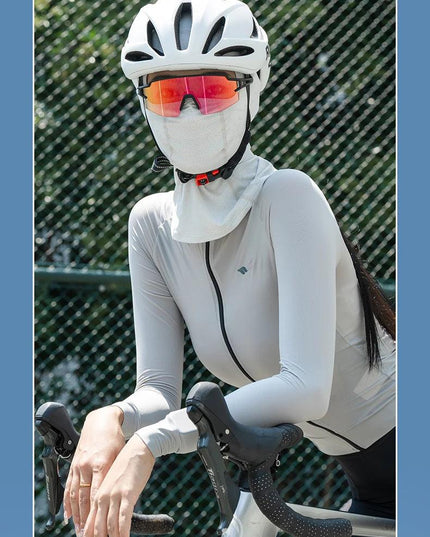 ROCKBROS Summer Breathable Cycling Cap Cooling Sun UV Protection Mask Balaclava Hat Bicycle Scarf Motorcycle Full Face Mask