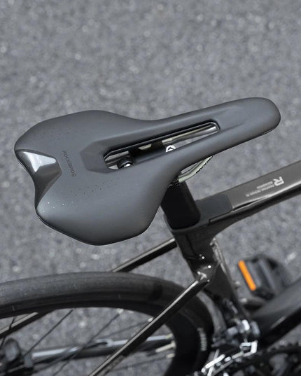 ROCKBROS Ultralight Bicycle Saddle Hollow Breathable Shock-Absorption Nylon MTB Road Bicycle Saddle Chrome Molybdenum Steel Seat