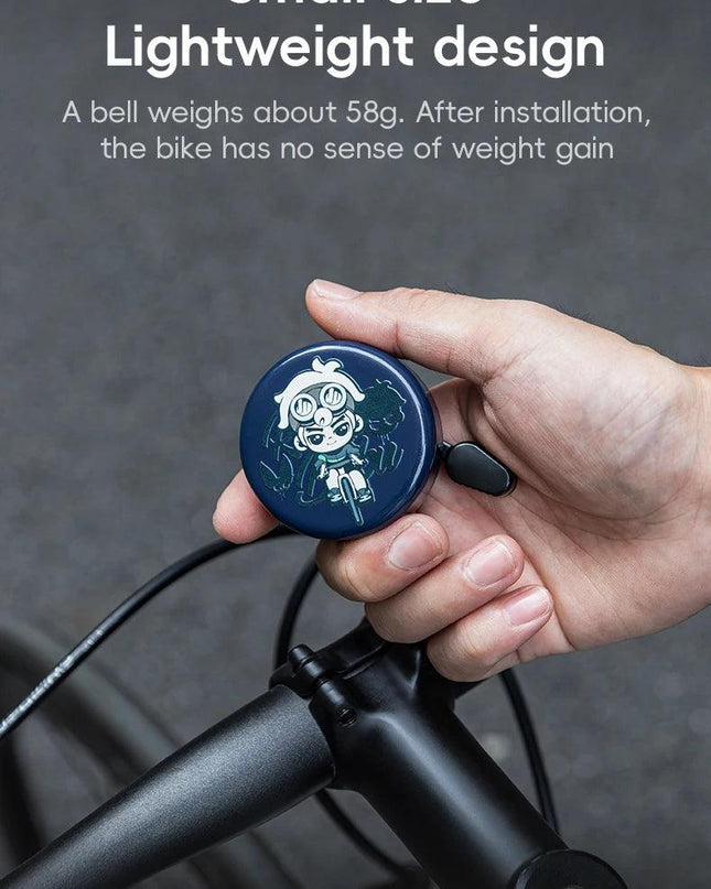 ROCKBROS Bike Bell Cycling Ring Safety Warning Alarm Cycling Handlebar Bell Ring Lightweight 80-100dB Durable Bells Accessories