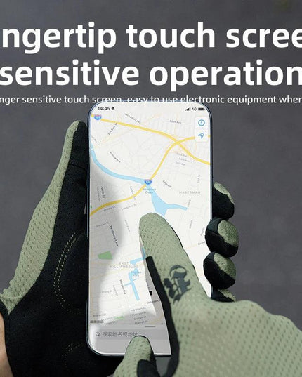 ROCKBROS Cycling Gloves Breathable Non-slip MTB Road Bike Gloves Touch Screen Outdoor Gym Fitness Fishing Bike Training Glove