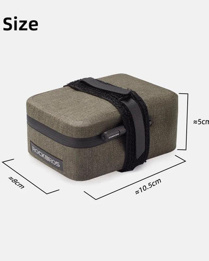 ROCKBROS Bicycle Tail Bag 0.4LMini Saddle Bag Lightweight Waterproof MTB Road Bike Tail Bag Portable Wear-resistant Cycling Gear