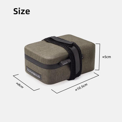 ROCKBROS Bicycle Tail Bag 0.4LMini Saddle Bag Lightweight Waterproof MTB Road Bike Tail Bag Portable Wear-resistant Cycling Gear