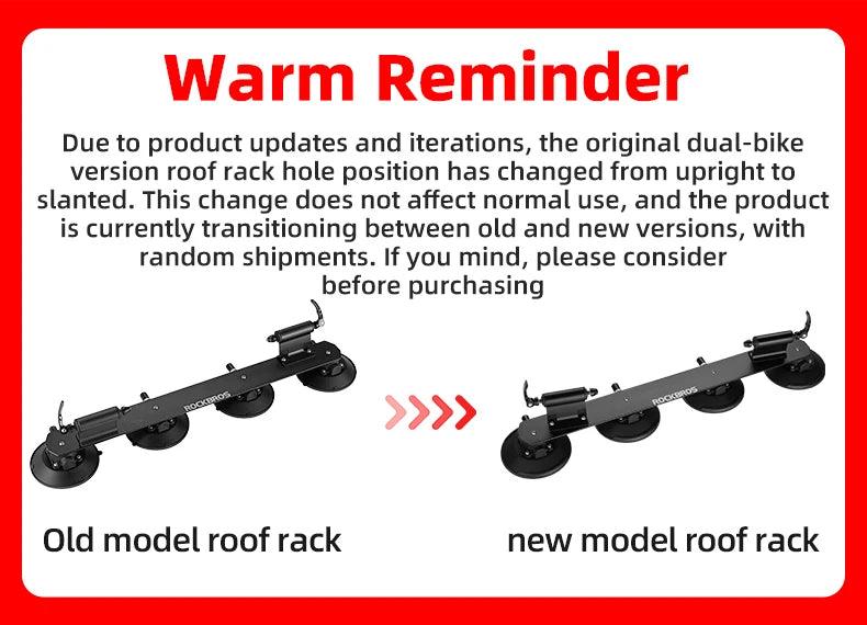 ROCKBROS Bike Bicycle Rack Suction Roof-Top Bike Car Racks Carrier Quick Install Bike Roof Rack MTB Mountain Road Bike Accessory