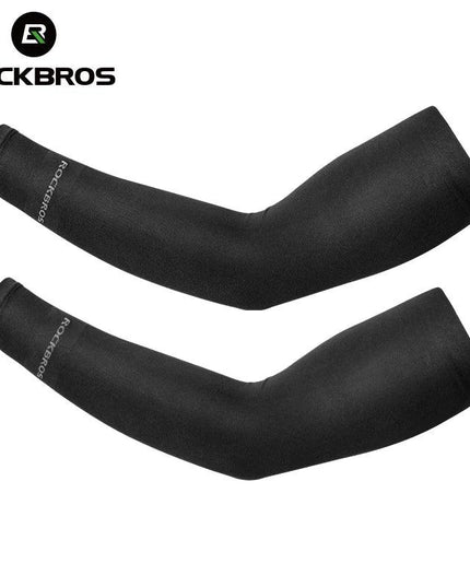 ROCKBROS Ice Fabric Running Arm Warmers UV Protect Arm Sleeves Basketball Camping Riding Outdoors Sports Wear Protective Gear