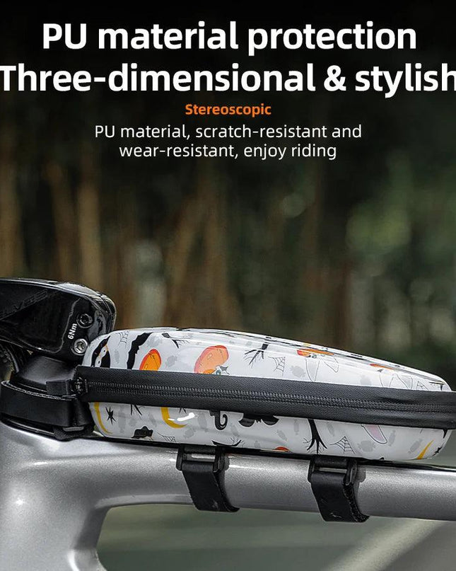 ROCKBROS Bicycle Trunk Bags 1L Hard Shell Bicycle Top Tube Bag MTB Road Bike Tools Storage Package Fashion Bicycle Accessories