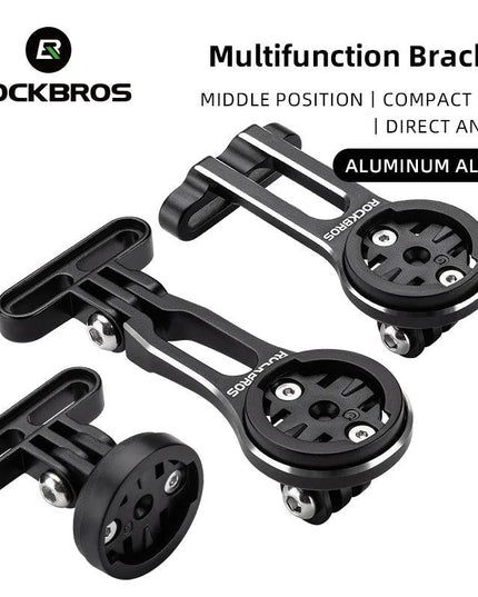ROCKBROS Bike Bracket Front Light Lamp Holder Aluminum Alloy Extension Holder for Bicycle Computer Wahoo Bryton Garmin Bracket