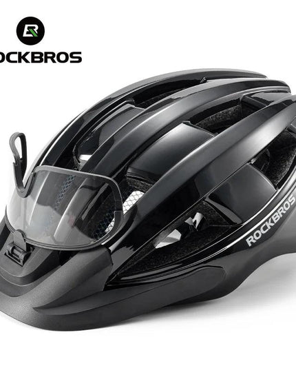 ROCKBROS Ultra-Light Cycling Helmet Taillight Magnetic Goggles Integrated Bicycle Helmet High Quality Protection Mtb Road
