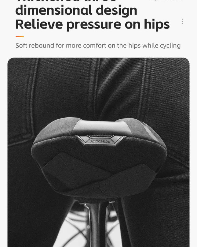 ROCKBROS Bicycle Saddle Cover Liquid Silicone Gel Breathable Seat Soft Thickened MTB Shockproof Cushion Cycling Accessories