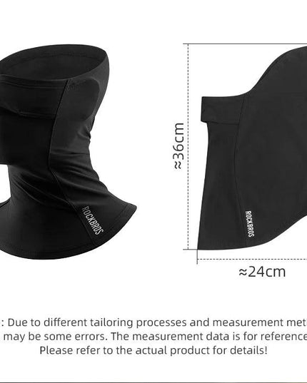 ROCKBROS Windproof Warm Winter Cycling Mask Nose Breathable Men's Black Neck Sport Scarves Sports Equipment for Running Cycling