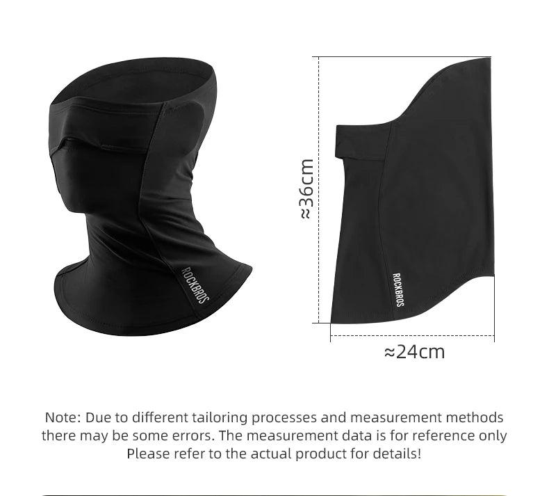 ROCKBROS Windproof Warm Winter Cycling Mask Nose Breathable Men's Black Neck Sport Scarves Sports Equipment for Running Cycling