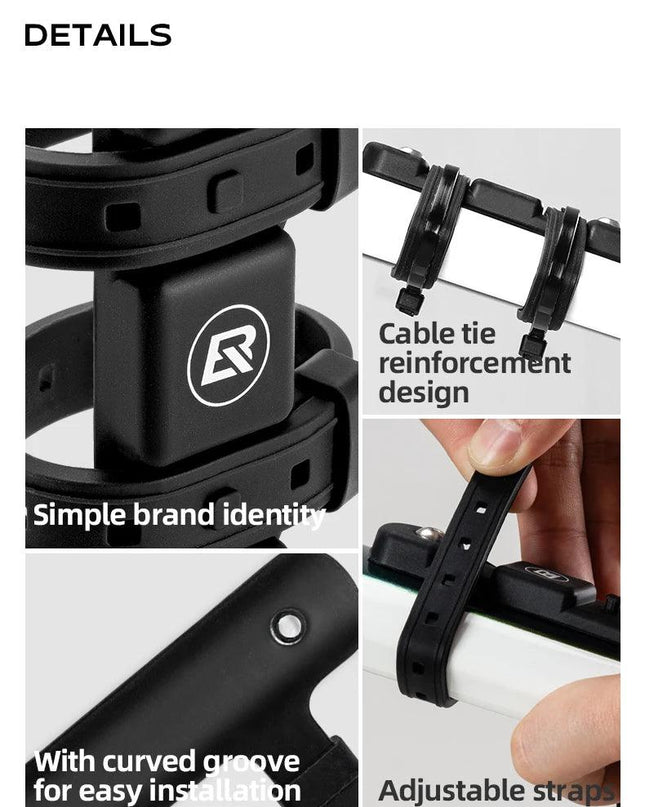 ROCKBROS Bicycle Bottle Cage Mount Adaptor Silicone Gel Universal Kettle Holder Adapter Easy Installation Cycling Equipment