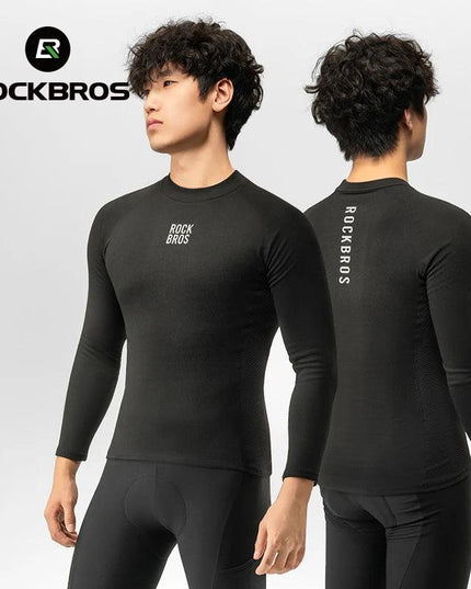 ROCKBROS Winter Cycling Underwear Warm Breathable Moisture Wicking First Layer Bicycle Clothing for Men Cycling Base Layer Sport