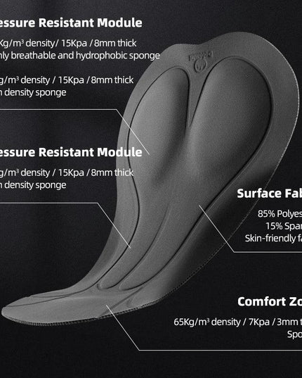ROCKBROS TVI Series Bicycle Pants Pads Italy Imported Fleece Warm Windproof Tights Leggings High Elasticity Cycling Trousers
