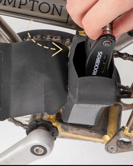 ROCKBROS Folding Bicycle Waterproof Triangle Bags for Brompton Bike 0.32L Portable Mini Brompton Bag Outdoor Bike Accessories