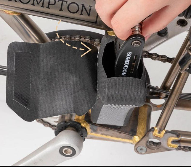 ROCKBROS Folding Bicycle Waterproof Triangle Bags for Brompton Bike 0.32L Portable Mini Brompton Bag Outdoor Bike Accessories
