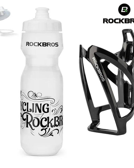 ROCKBROS Bike Water Bottle 750ml Bicycle Bottle With Holder Cage Outdoor Sport Portable Cycling Kettle Water Bottle Drinkware