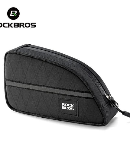 ROCKBROS Bicycle Bag Ultralight Top Front Tube Frame Triangle Bag for Brompton Bike 0.8L Lengthened Design Bike Bag Accessories