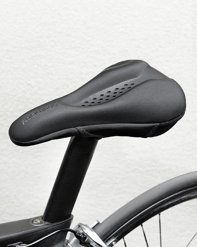 ROCKBROS Bicycle Saddle Cover Liquid Silicone Gel Breathable Seat Soft Thickened MTB Shockproof Cushion Cycling Accessories