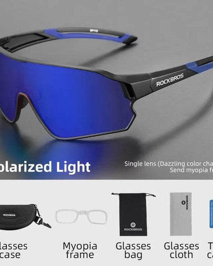 ROCKBROS Cycling Glasses MTB Road Bike Polarized Sunglasses UV400 Protection Ultra-light Unisex Bicycle Eyewear Sport Equipment