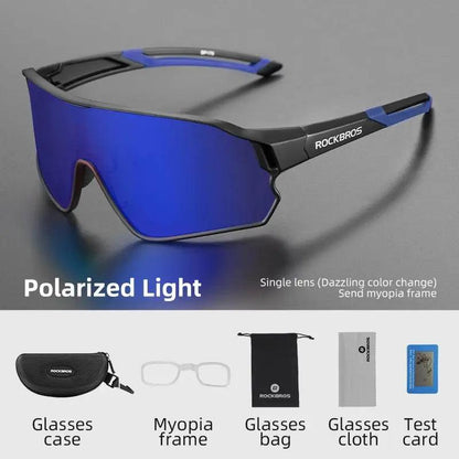 ROCKBROS Cycling Glasses MTB Road Bike Polarized Sunglasses UV400 Protection Ultra-light Unisex Bicycle Eyewear Sport Equipment