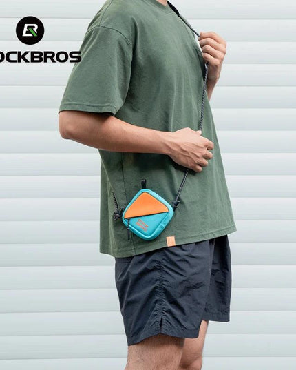 ROCKBROS Bicycle Saddle Bag Shoulder Bag Polyester Bike Tailbag Storage Seat Pouch Bag Outdoor Reflective Crossbody Bags