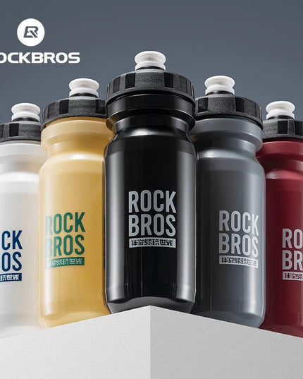 ROCKBROS Bicycle Water Bottle With Dust Cover 600ml PP5 MTB Road Bike Leak-proof Bottle Outdoor Travel Portable Sports Cup